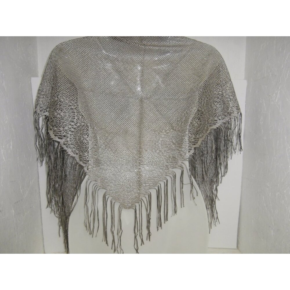 Unbranded Women's Lace Shaw Silver One Size NWOT!!!! - Picture 2 of 3